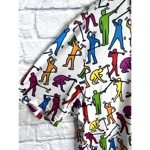ROYAL & AWESOME Men's Multicolor Golf Guys Polo NWT XXL - Picture 3 of 5